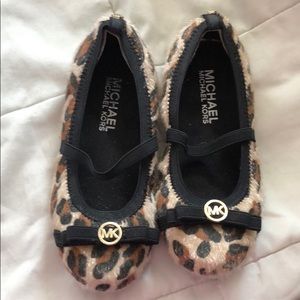 Leopard print MK Little Girls Shoes